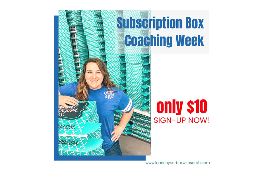 What happens in a Coaching Week with Sub Box Queen, Sarah Williams? Episode 25